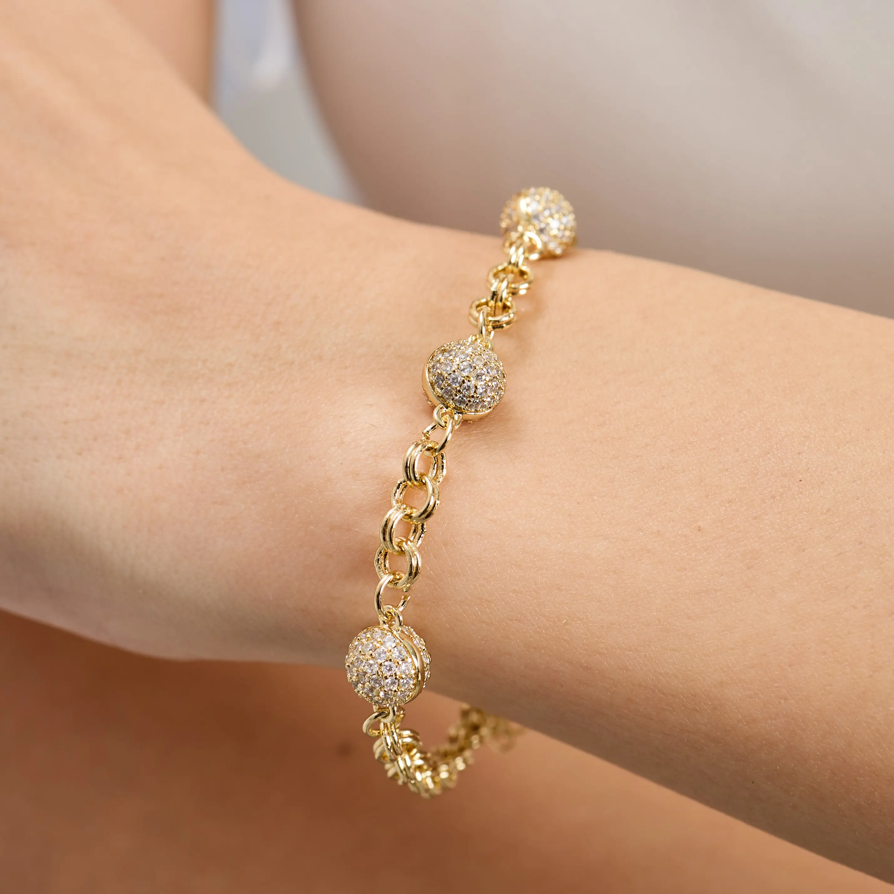 14 Ayar Rengi 3 Toplu Model Bileklik