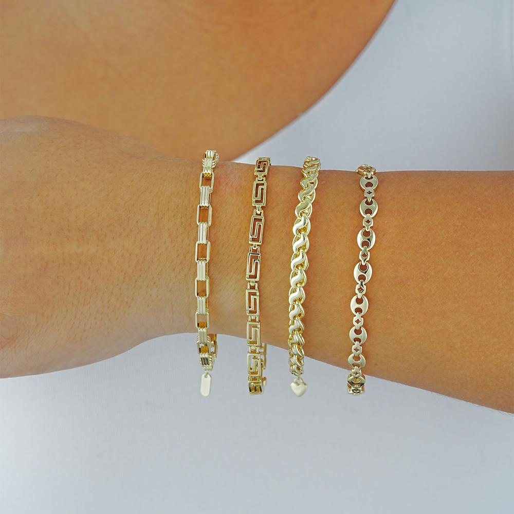 Maral 14 ayar altın rengi agora bileklik