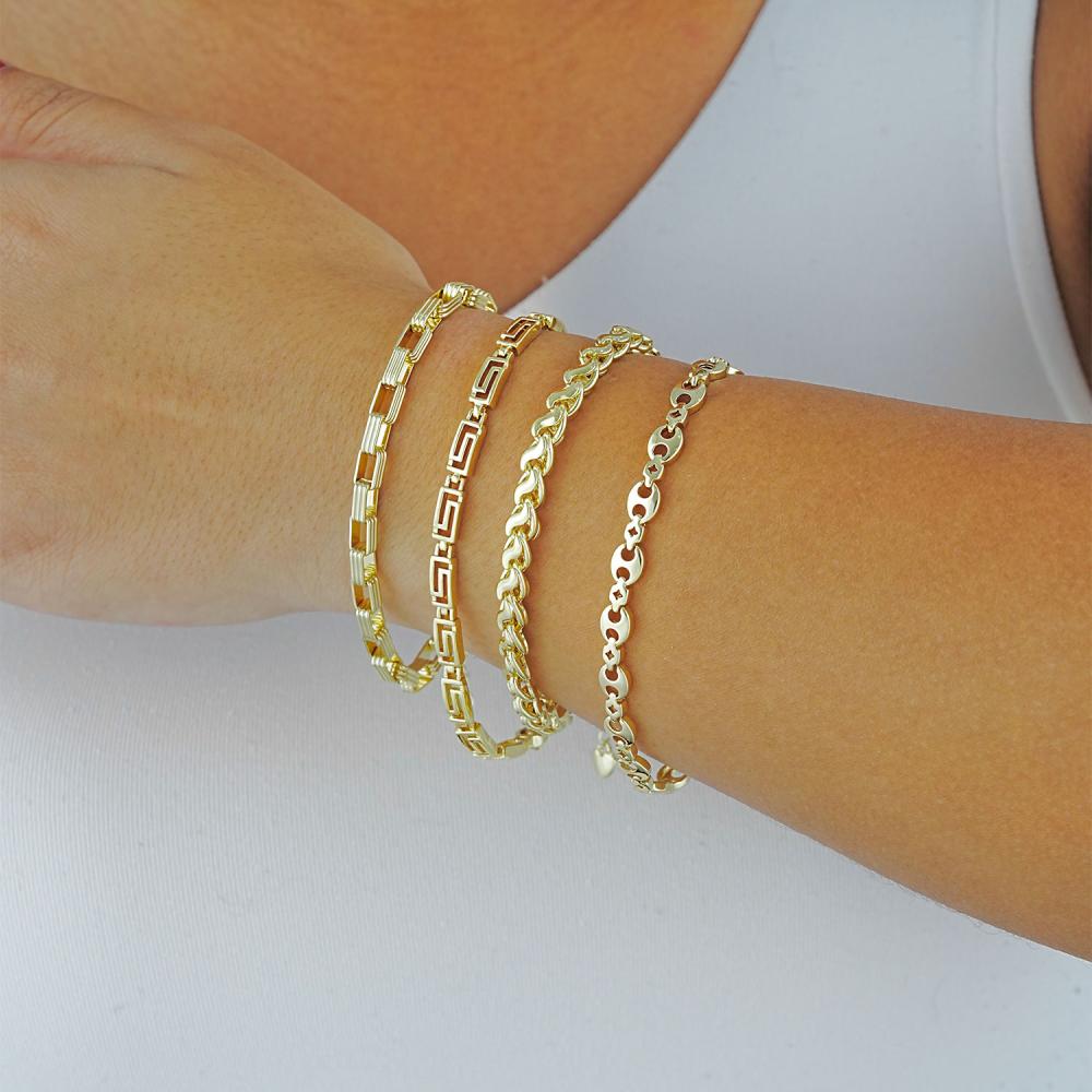 Maral 14 ayar altın rengi agora bileklik