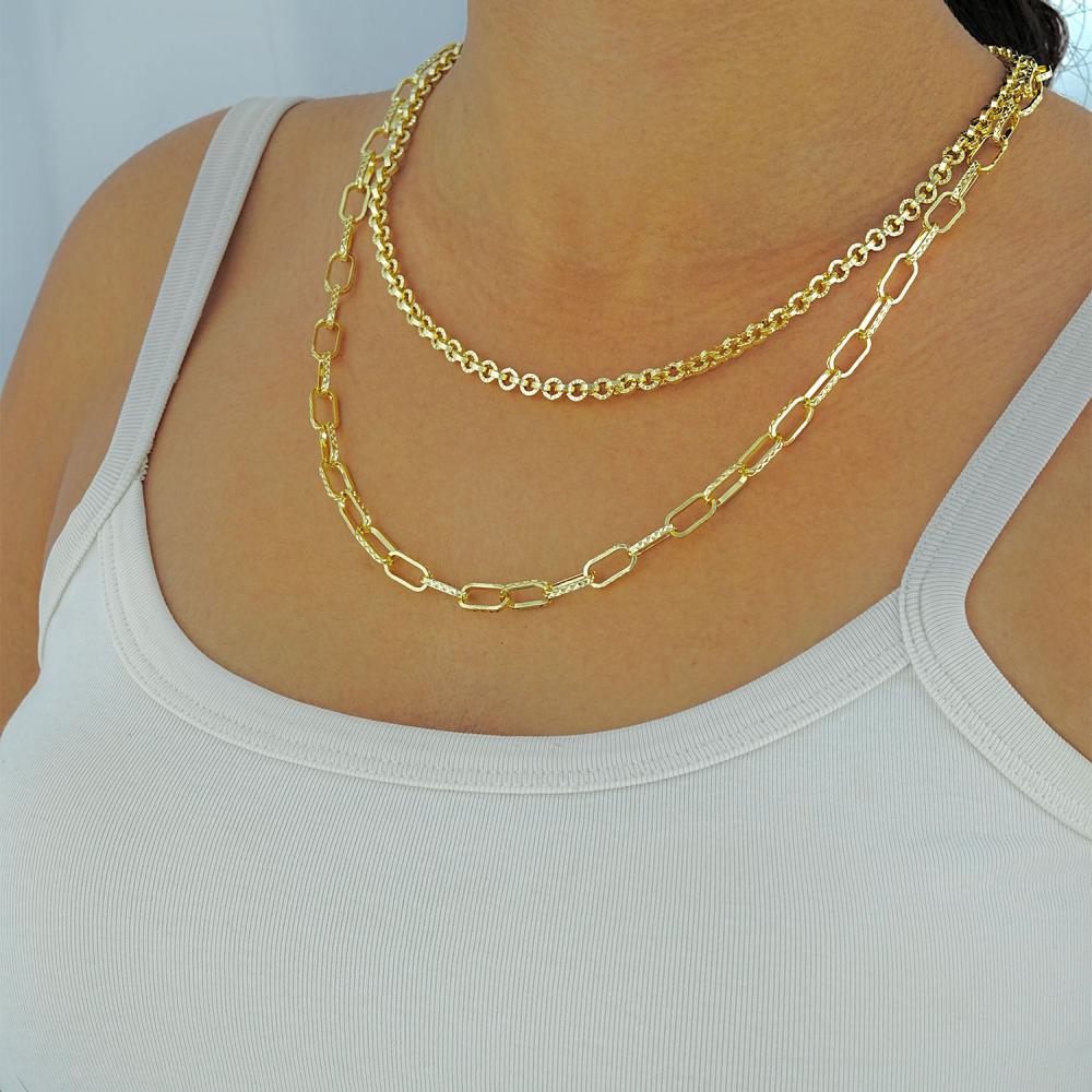 Maral 14 ayar altın rengi ataç burgu kolye