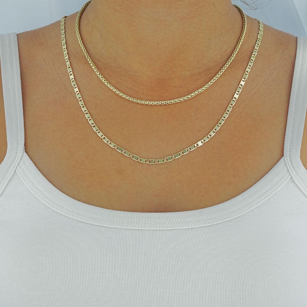 Maral 14 ayar altın rengi aura kolye