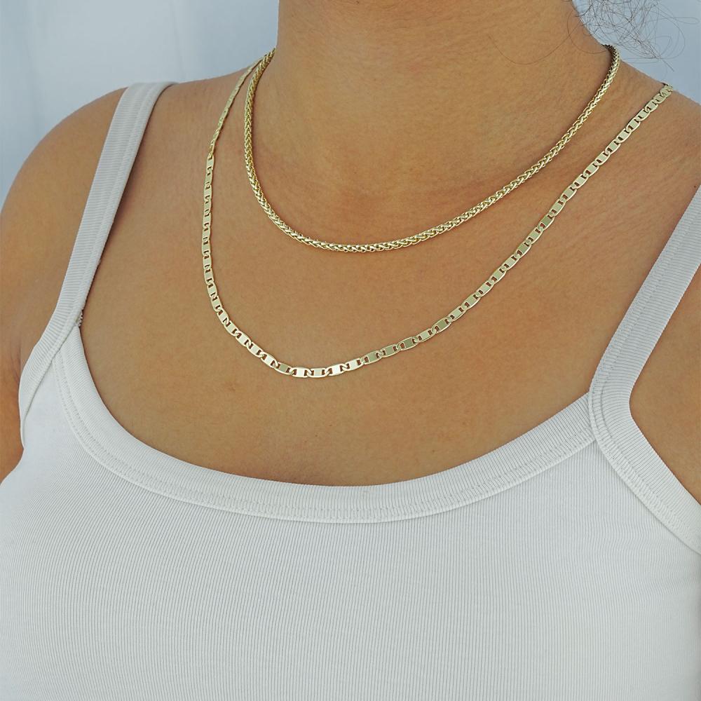 Maral 14 ayar altın rengi aura kolye