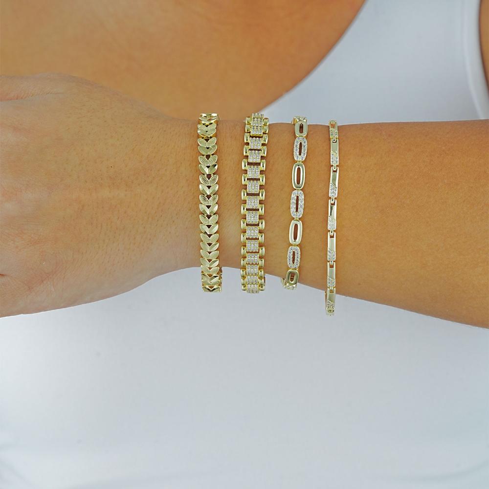 Maral 14 ayar altın rengi bugday tanesi bileklik