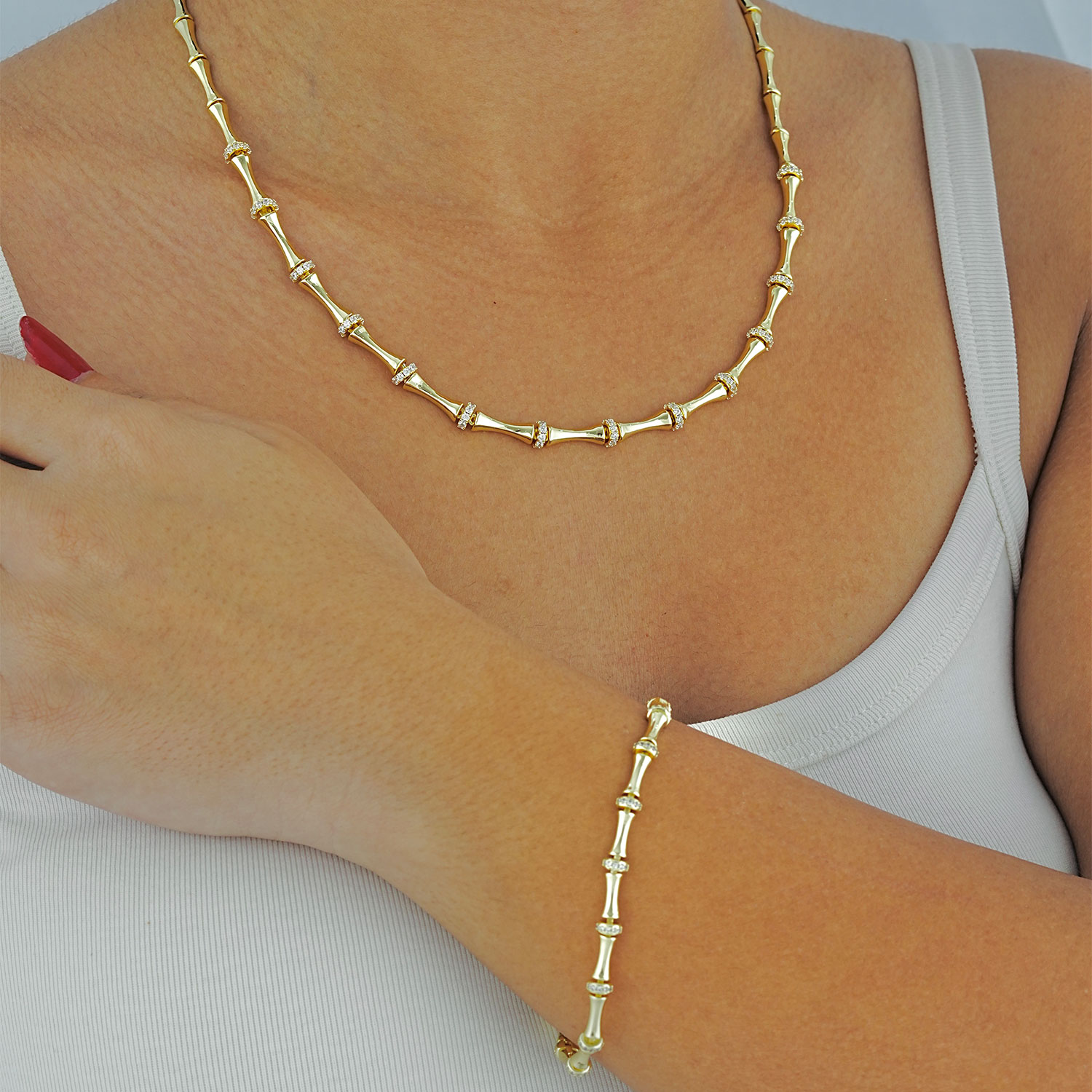 Maral 14 ayar altın rengi elagance set