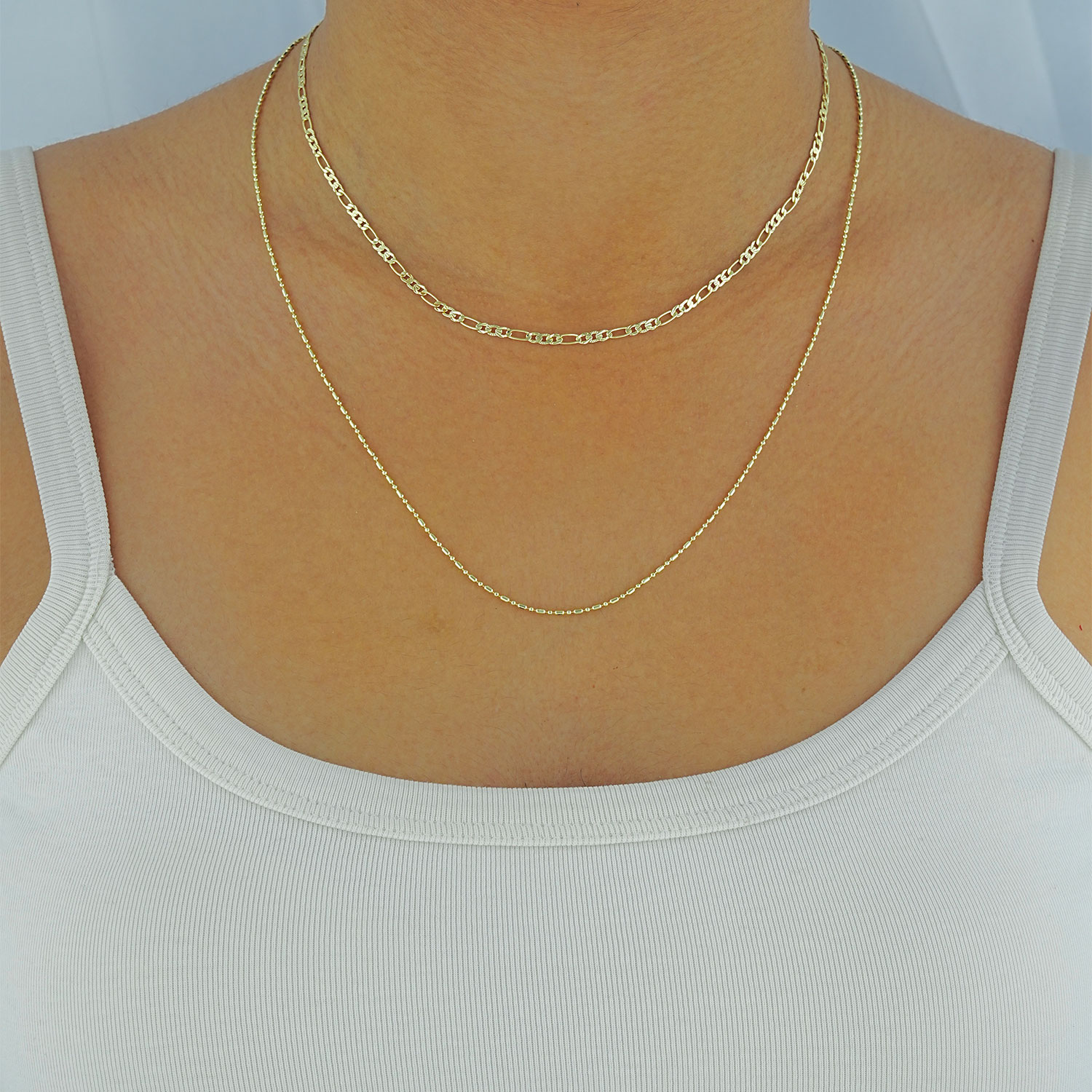 Maral 14 ayar altın rengi italyan mini rope zincir kolye