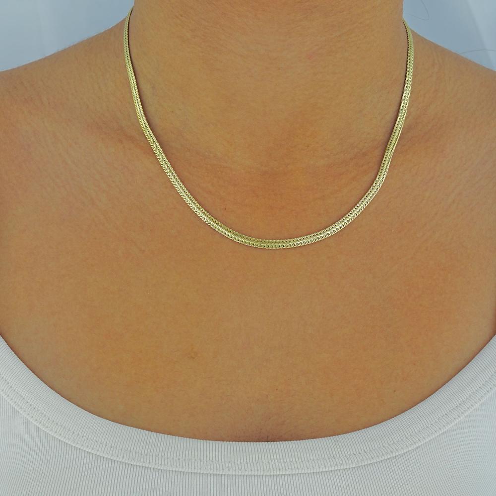 Maral 14 ayar altın rengi italyan model kolye