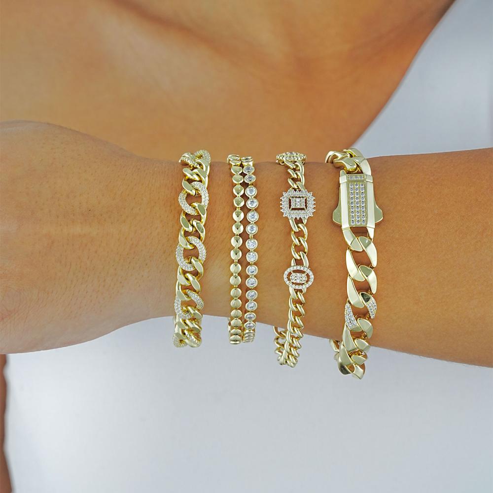 Maral 14 ayar altın rengi kuyum model gurmet bileklik