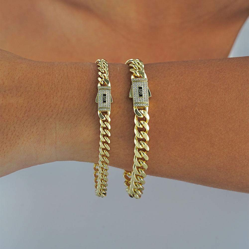 Maral 14 ayar altın rengi mini & orta boy gurmet bileklik