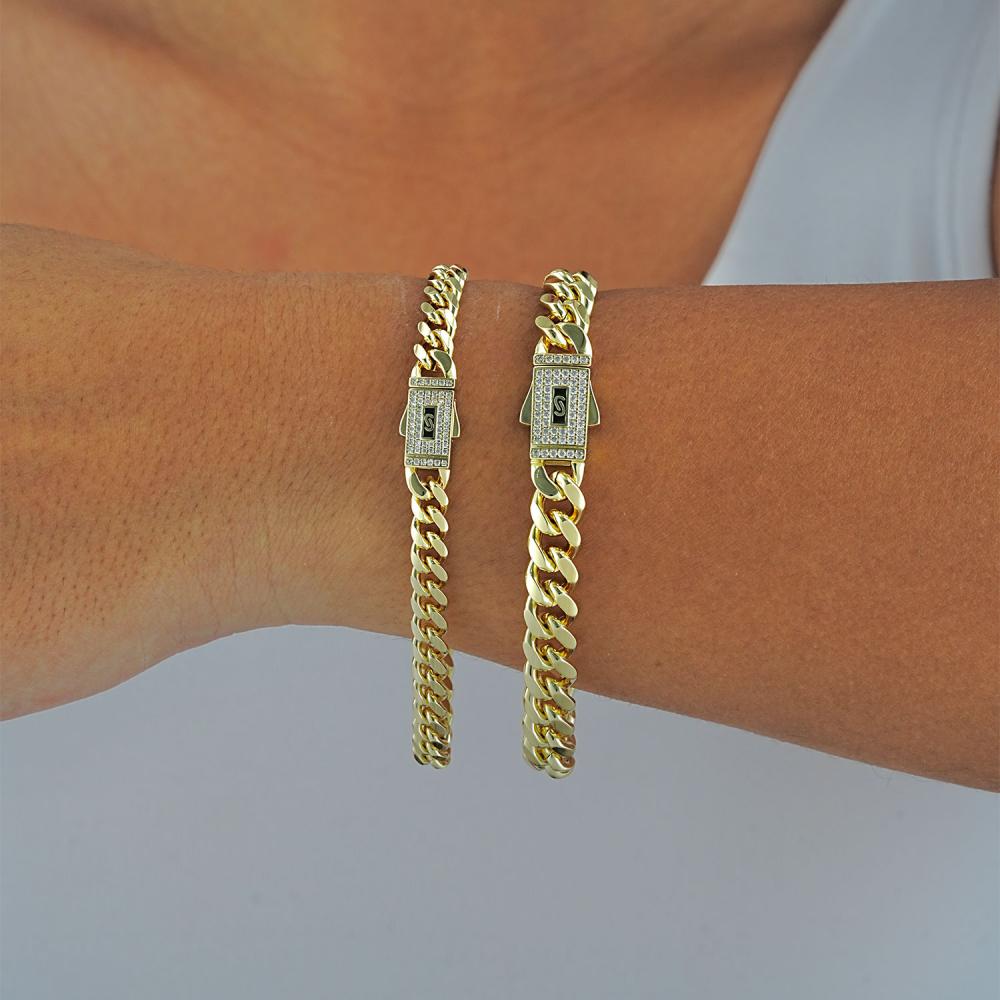 Maral 14 ayar altın rengi mini & orta boy gurmet bileklik