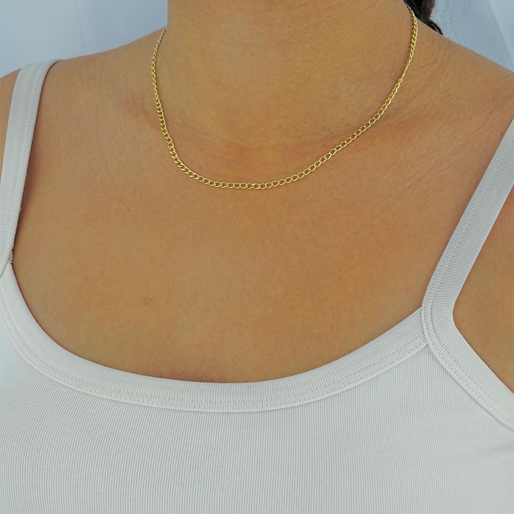 Maral 14 ayar altın rengi mini zincir kolye