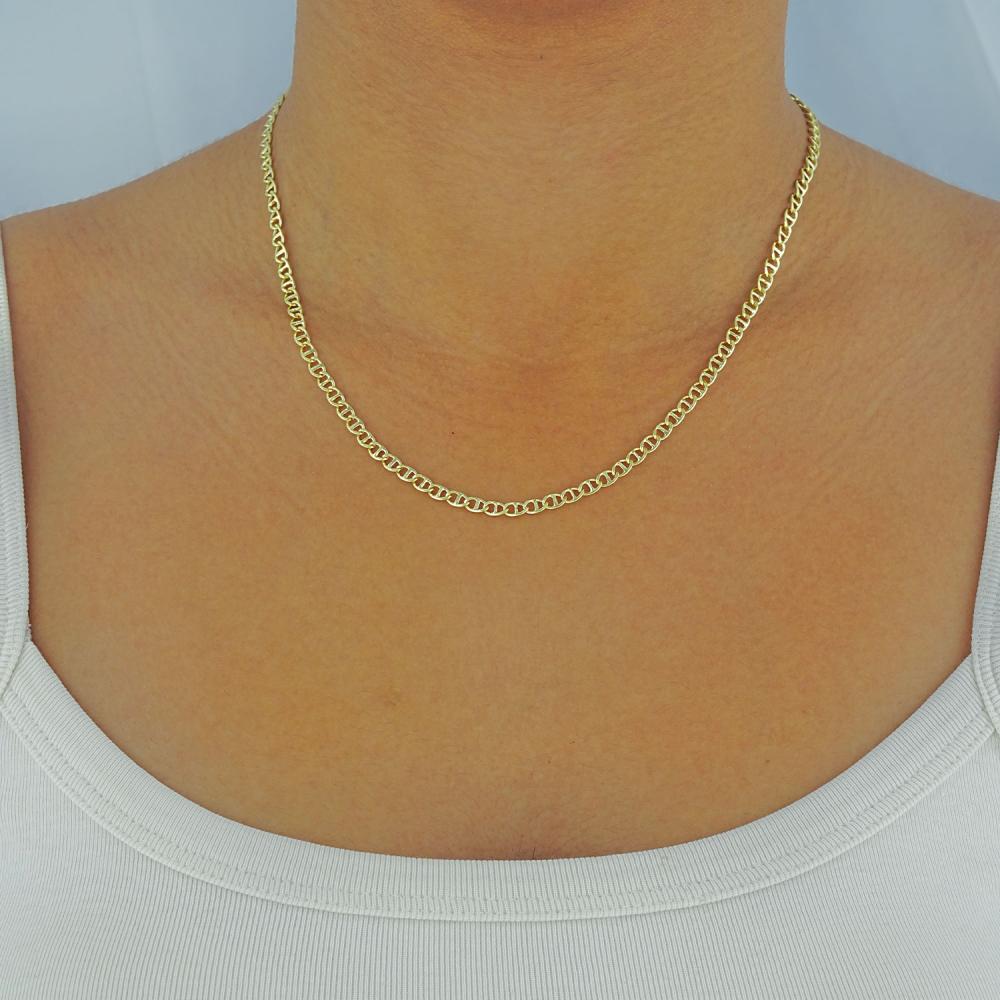 Maral 14 ayar altın rengi tek duo kolye