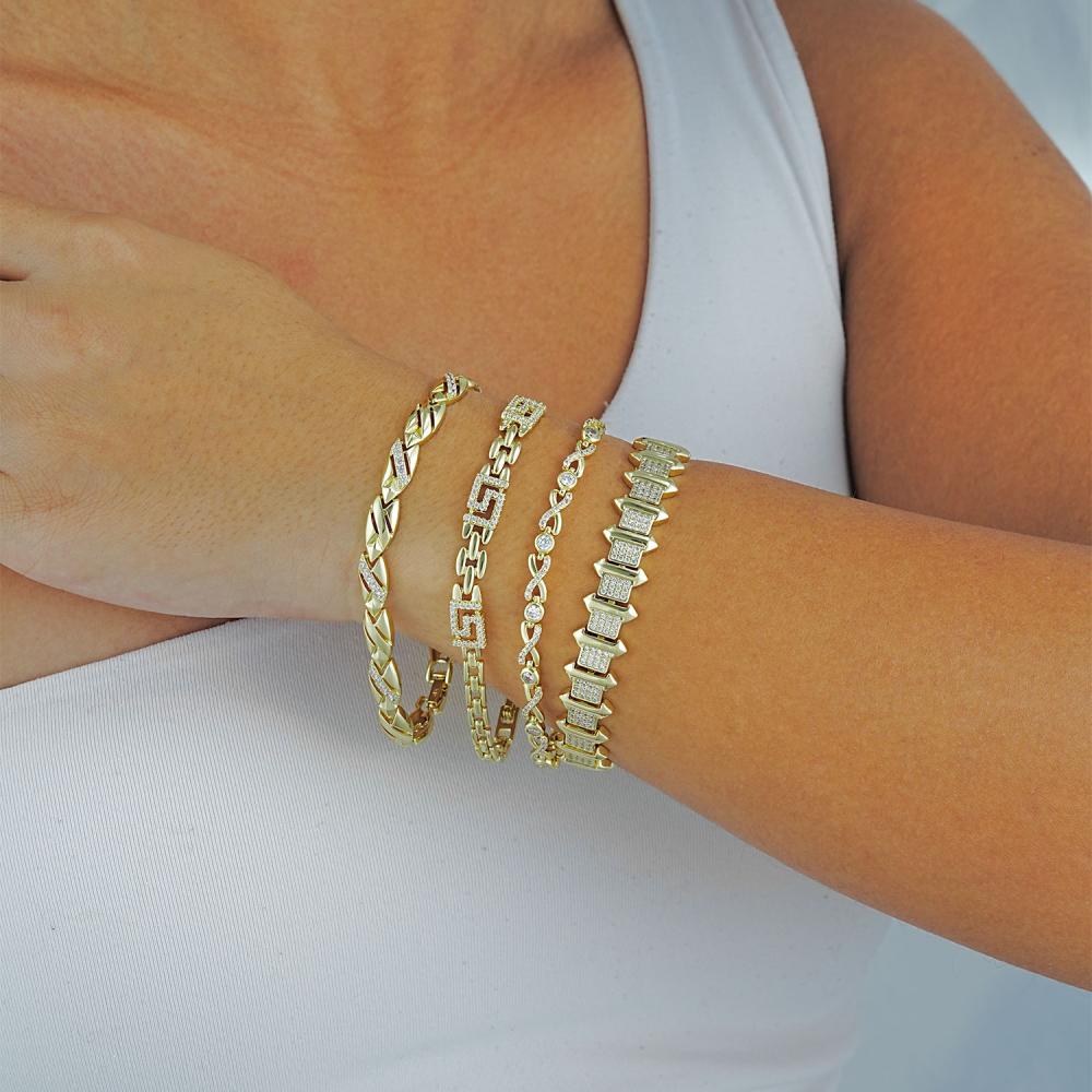 Maral 14 ayar altın rengi versace bileklik