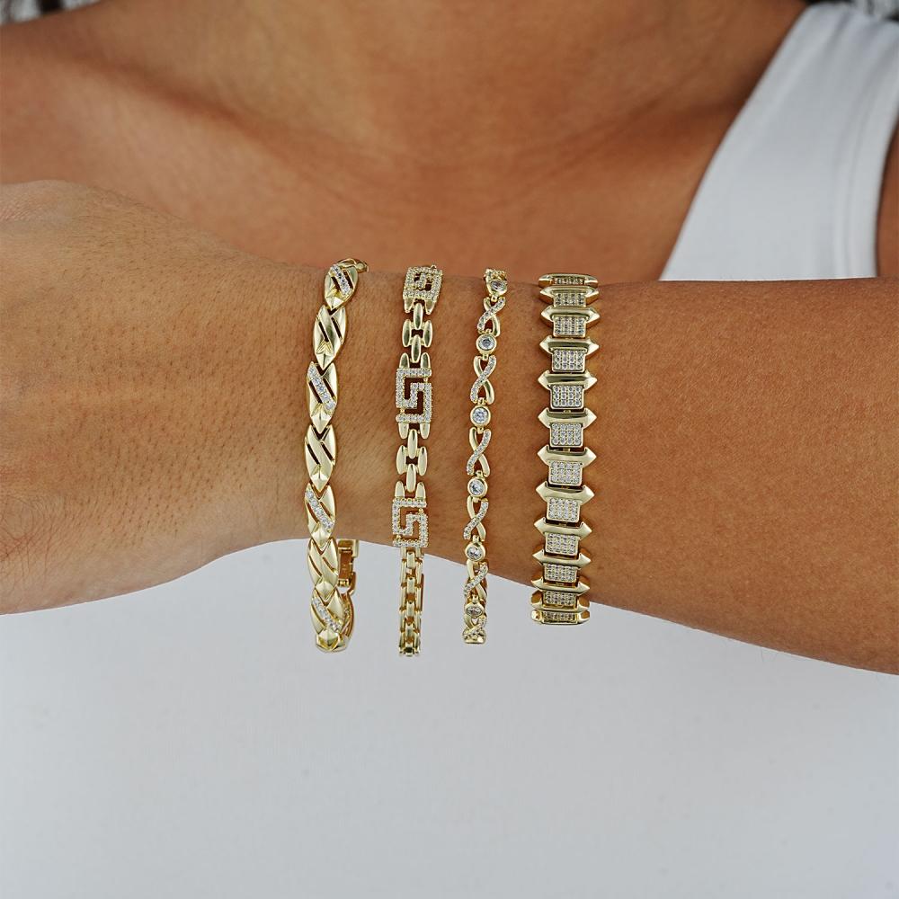 Maral 14 ayar altın rengi versace bileklik