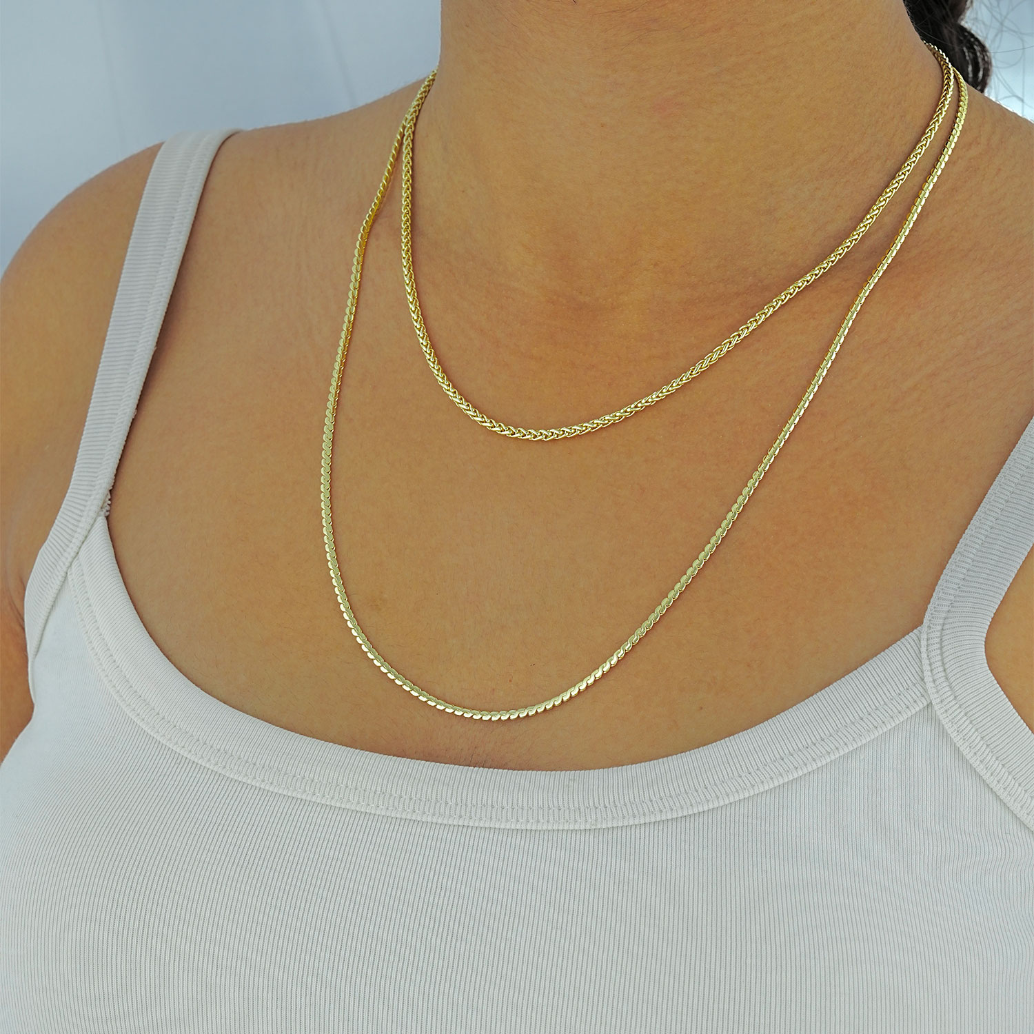 Maral 14 ayar altın rengi zarif ince  kolye