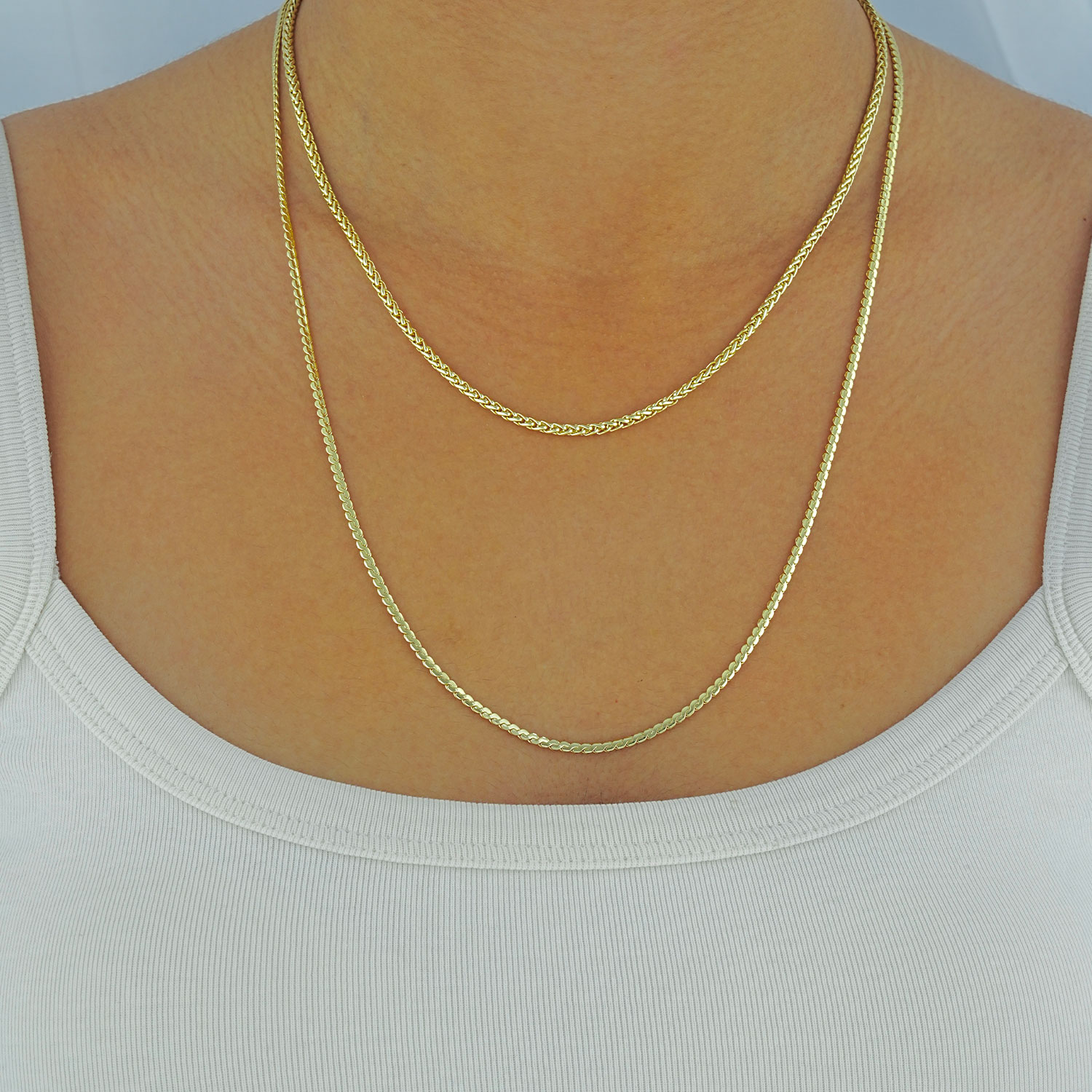 Maral 14 ayar altın rengi zarif ince  kolye